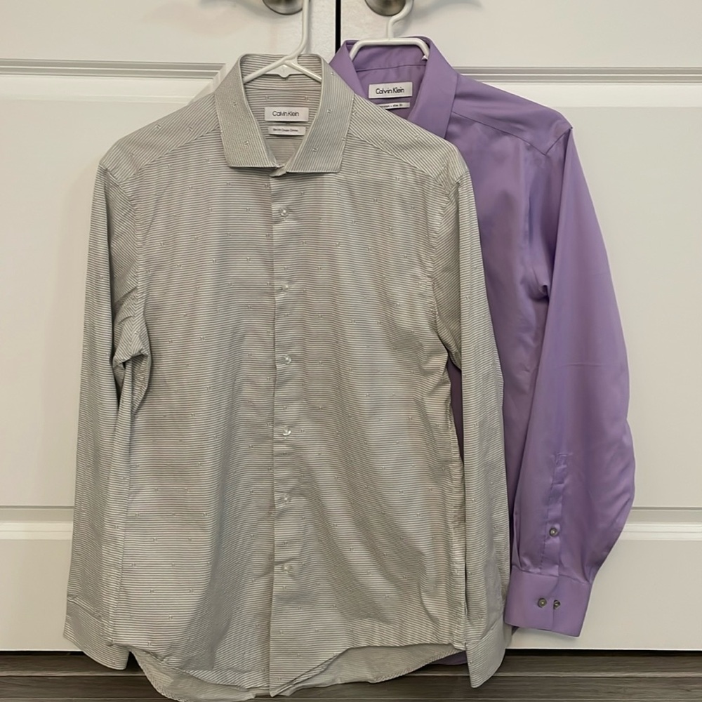 Two Slimfit Calvin Klein Shirts